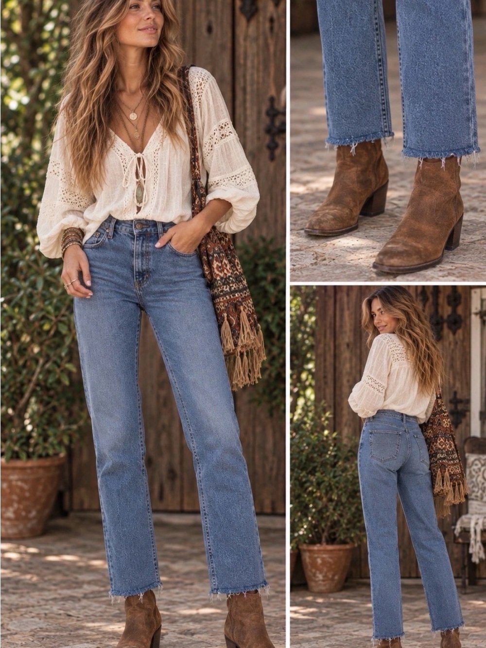 AGOLDE Wilder High-Rise Straight-Leg Jeans Women 25 Blue Distressed Frayed